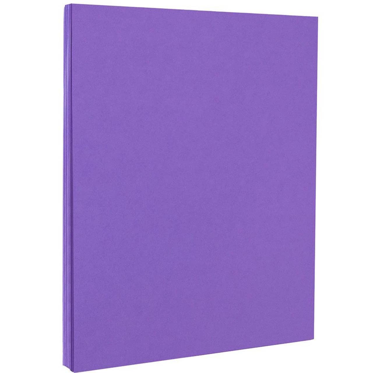 JAM Paper Recycled 8.5" x 11" 65lb. Cover Cardstock Pack, 50 Sheets